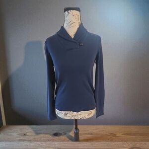 Ralph Lauren Dark Blue Ribbed‎ Top